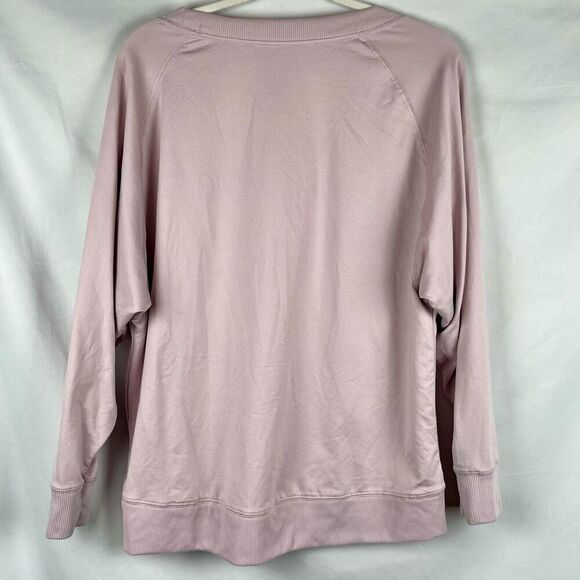 Hurley Light Pink Dolman Sleeve Sweatshirt Large - Picture 4 of 9